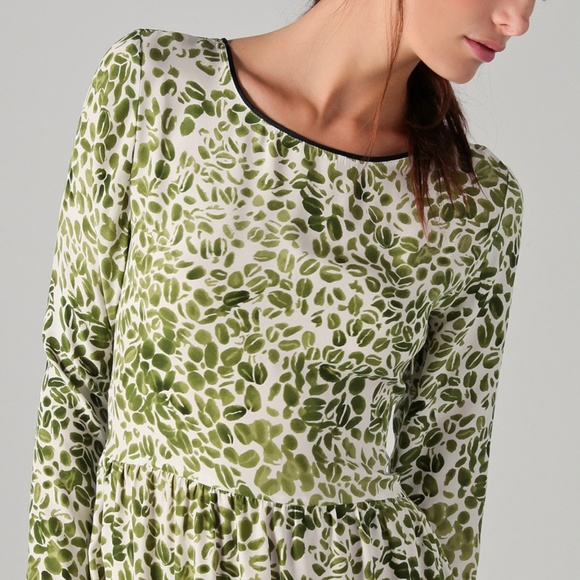 Piamita Dresses & Skirts - NWT Piamita 100% Silk Long Sleeve Patterned Dress